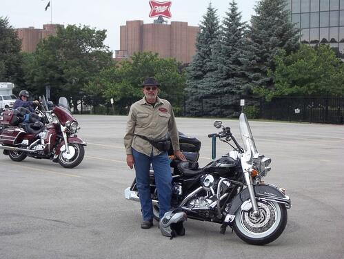  My Roadking and I located exactly where the original H-D Shed from 1903 was located.